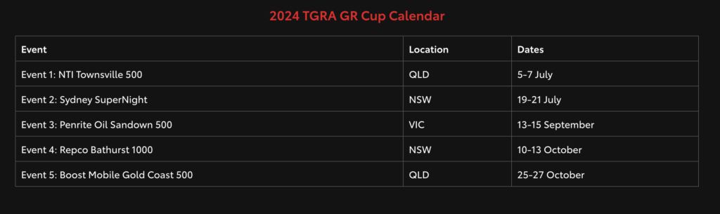 Racing Calendar